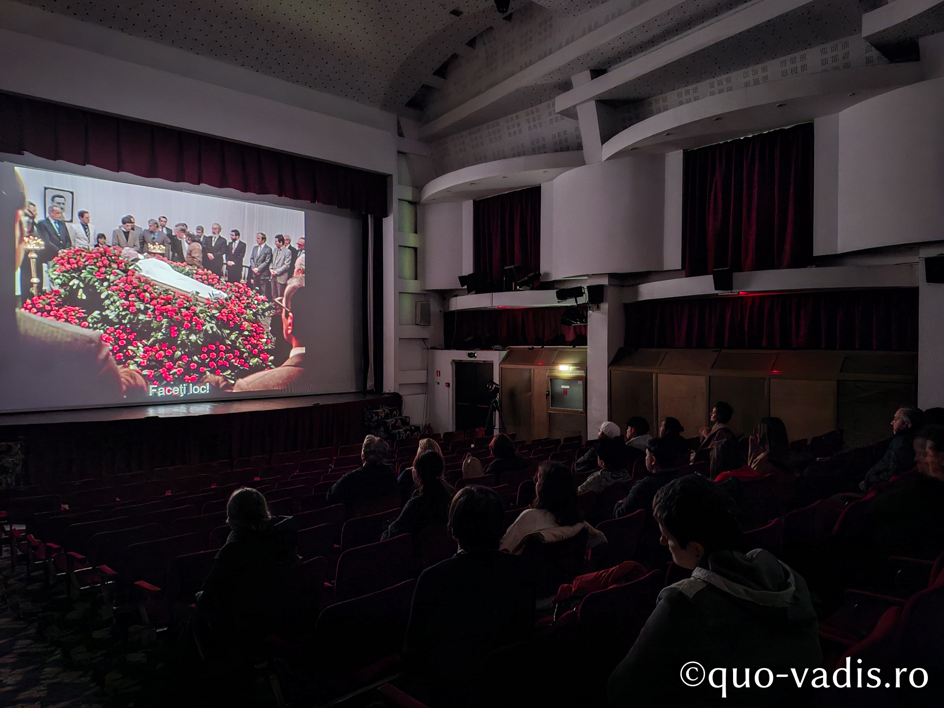 Proiecția filmului artistic Căința (Georgia, regizor Tengiz Abuladze), Sala Ateneul Național din Iași