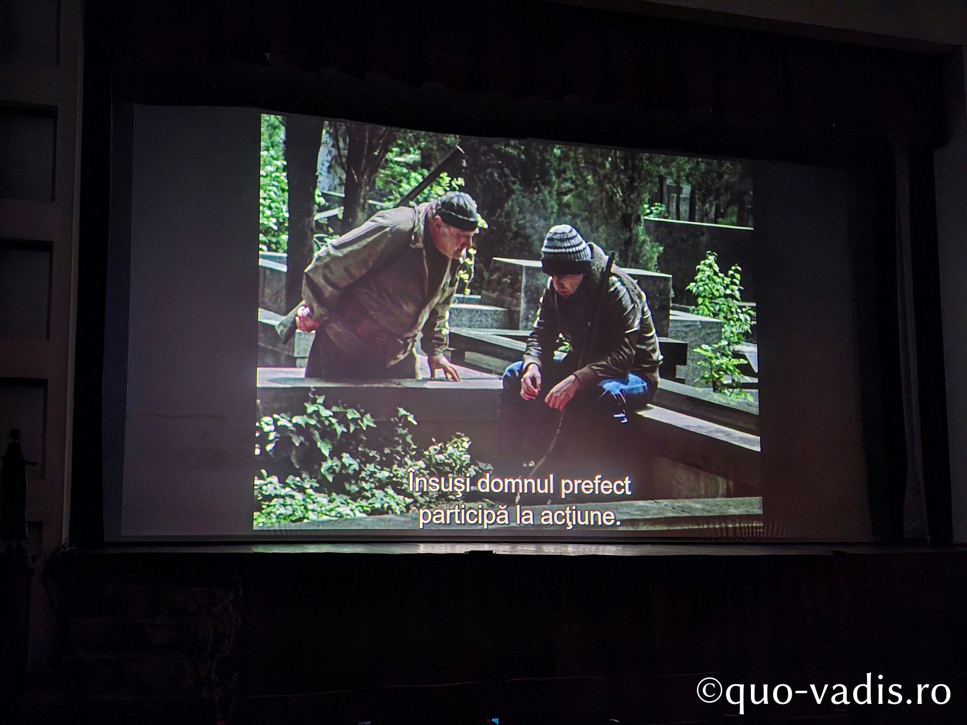 Proiecția filmului artistic Căința (Georgia, regizor Tengiz Abuladze), Sala Ateneul Național din Iași