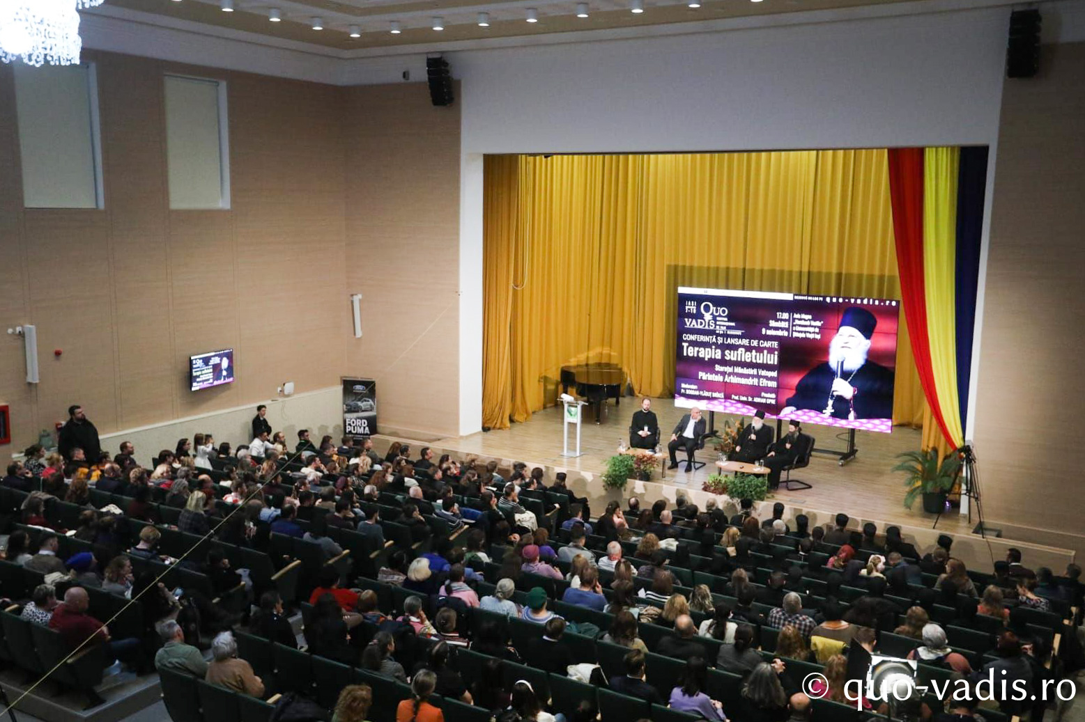 Conferința Terapia sufletului și lansare de carte Arhim. Efrem, Starețul Mănăstirii Vatoped din Athos