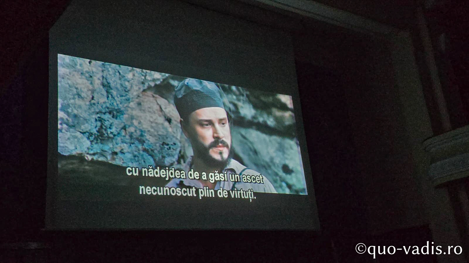 Proiecția filmului docudramă Sfântul Iosif Isihastul (Grecia, regizori Alexandros Foteinos and Yiannis Traganidas), Sala Aula Magna Mihai Eminescu