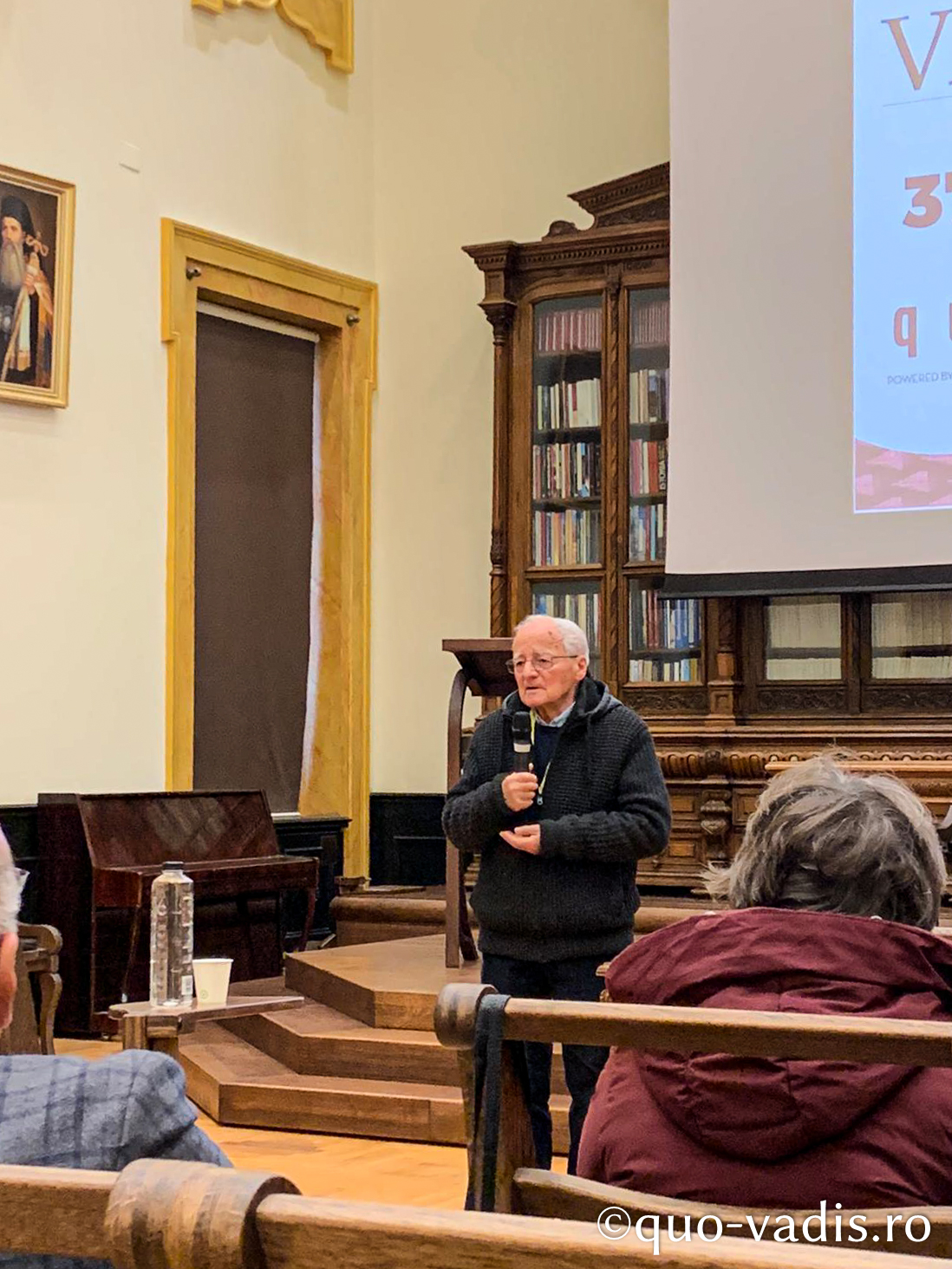 Proiecția filmului artistic Undeva în Est (România), în prezența regizorului Nicolae Mărgineanu, Sala Iustin Moisescu