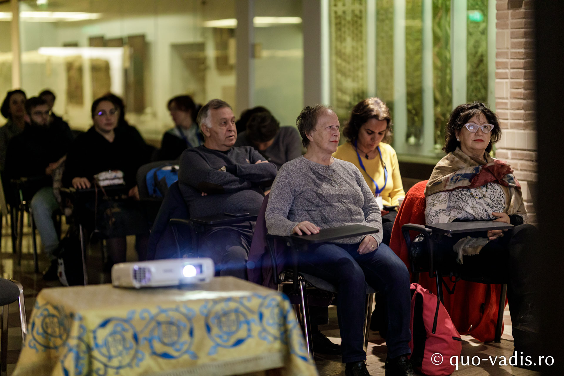 Proiecția filmelor În căutarea Cernăuțiului lui Ciprian și Părintele Iraclie Porumbescu / Foto: Oana Nechifor