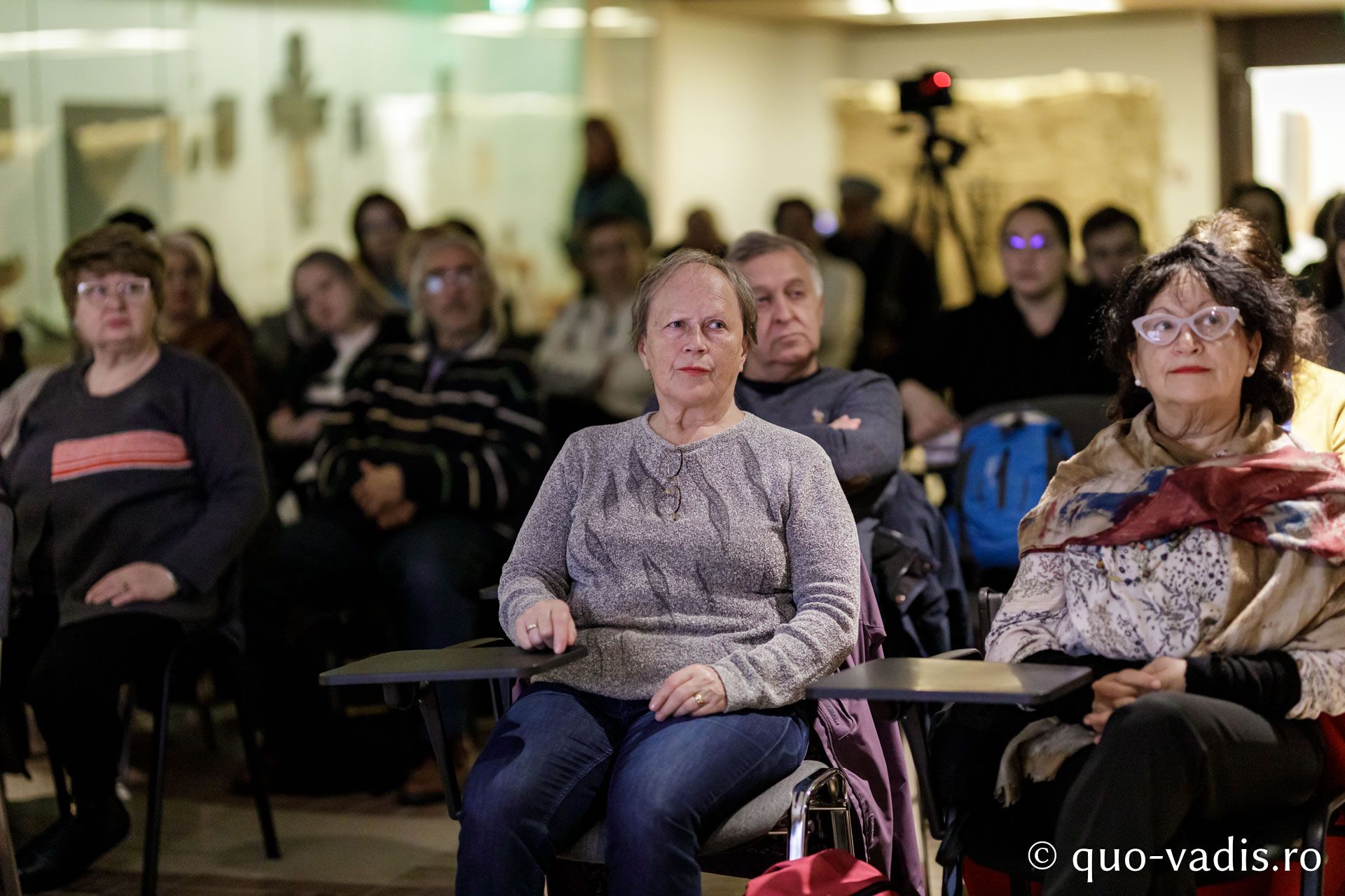 Proiecția filmelor În căutarea Cernăuțiului lui Ciprian și Părintele Iraclie Porumbescu / Foto: Oana Nechifor
