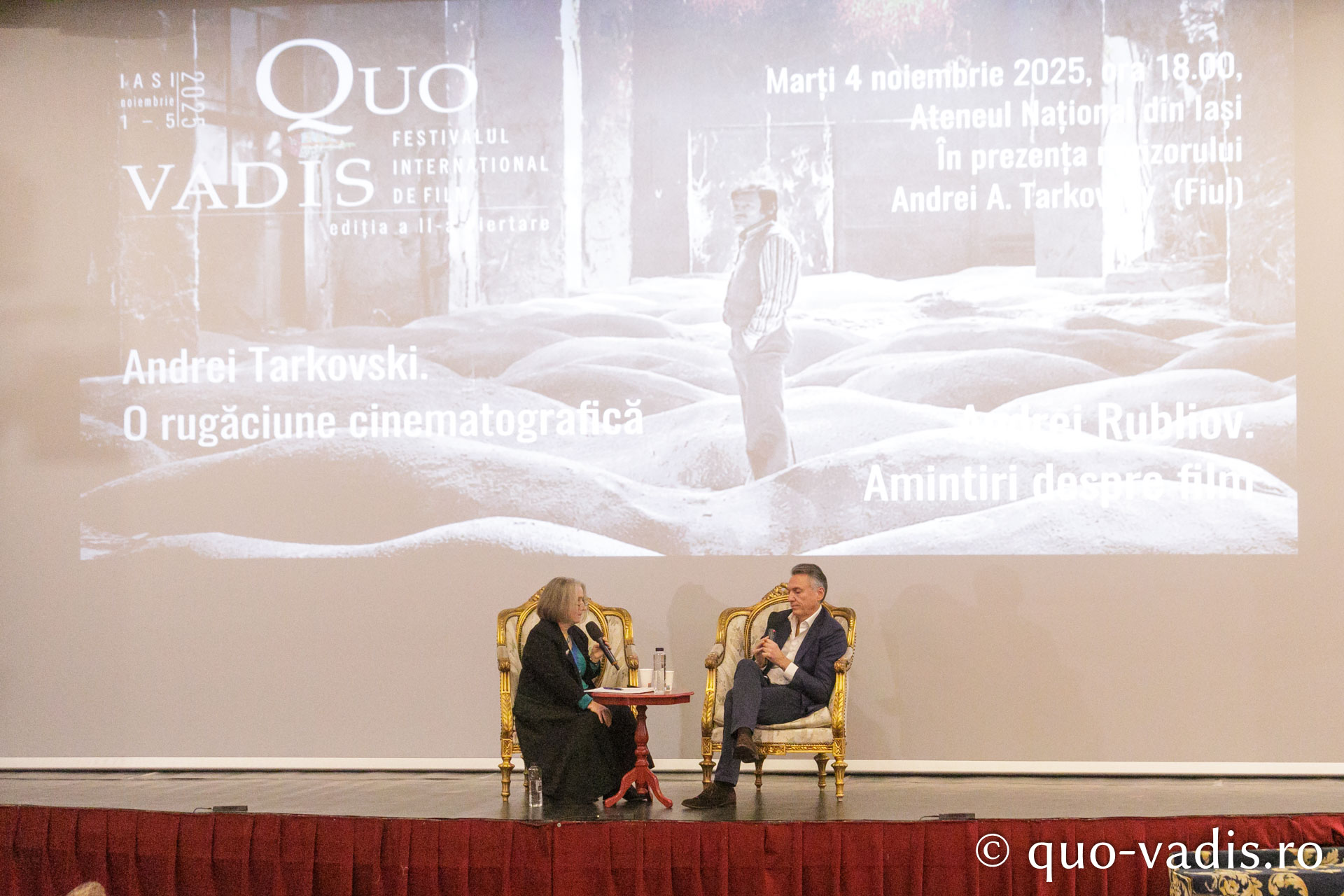 Proiecția filmelor „Andrei Tarkovski. O rugăciune cinematografică” și „Andrei Rubliov. Amintiri despre film” / pr. Silviu Cluci