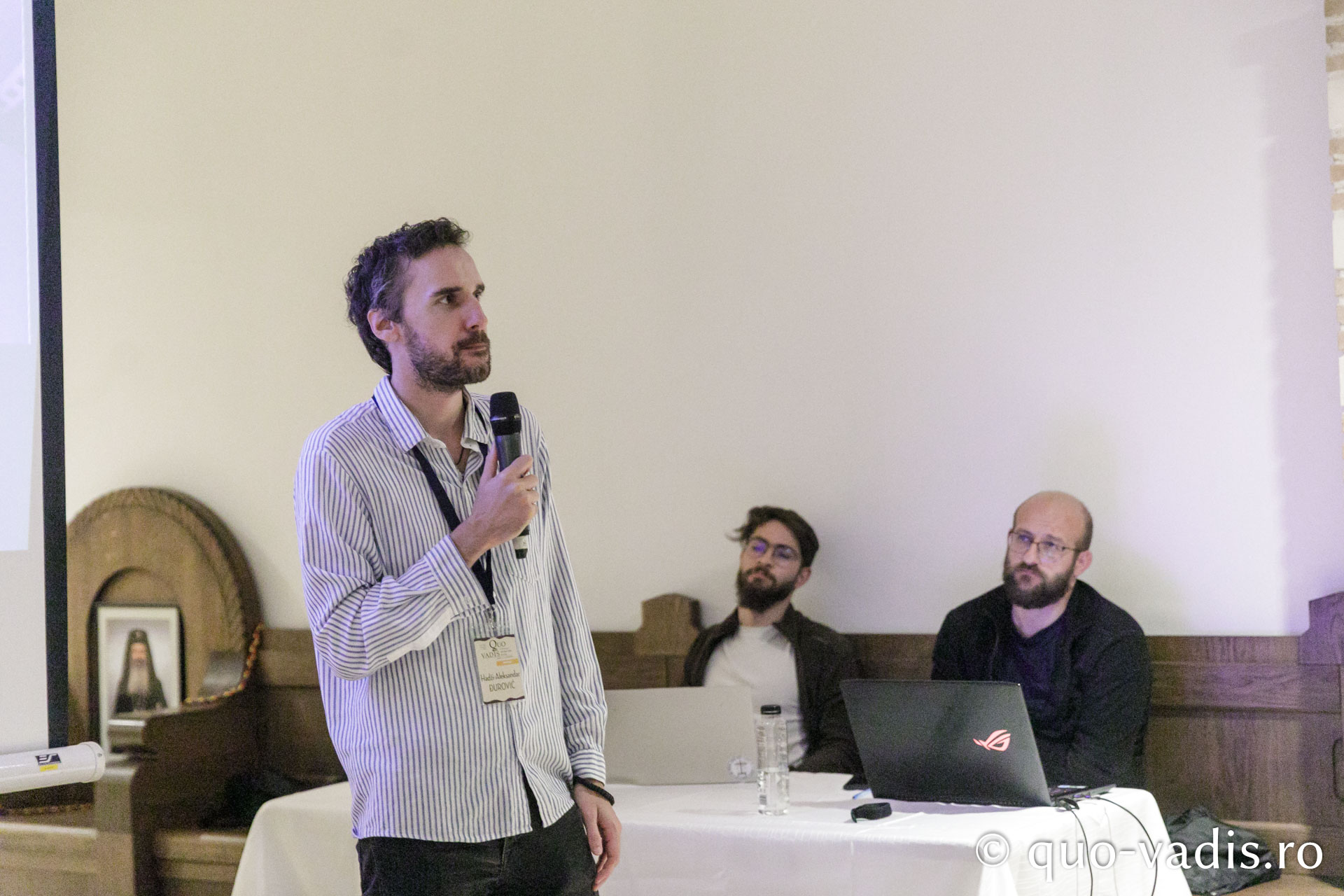 Proiecția filmului „Muntele Schimbării la Față. Sfântul Sava al Serbiei” / Foto: pr. Silviu Cluci