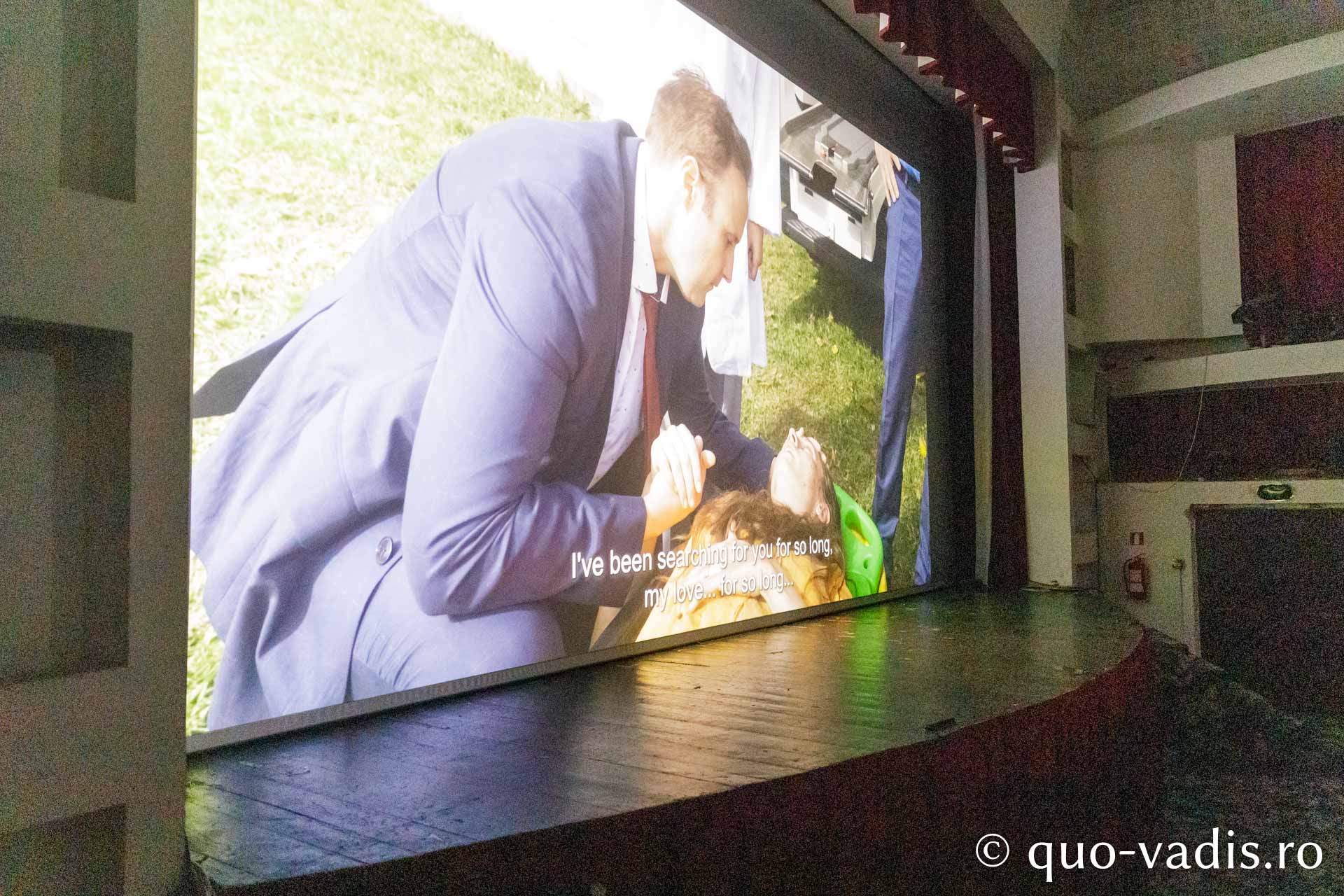 Proiecția filmului „Alexandra” / Foto: pr. Silviu Cluci