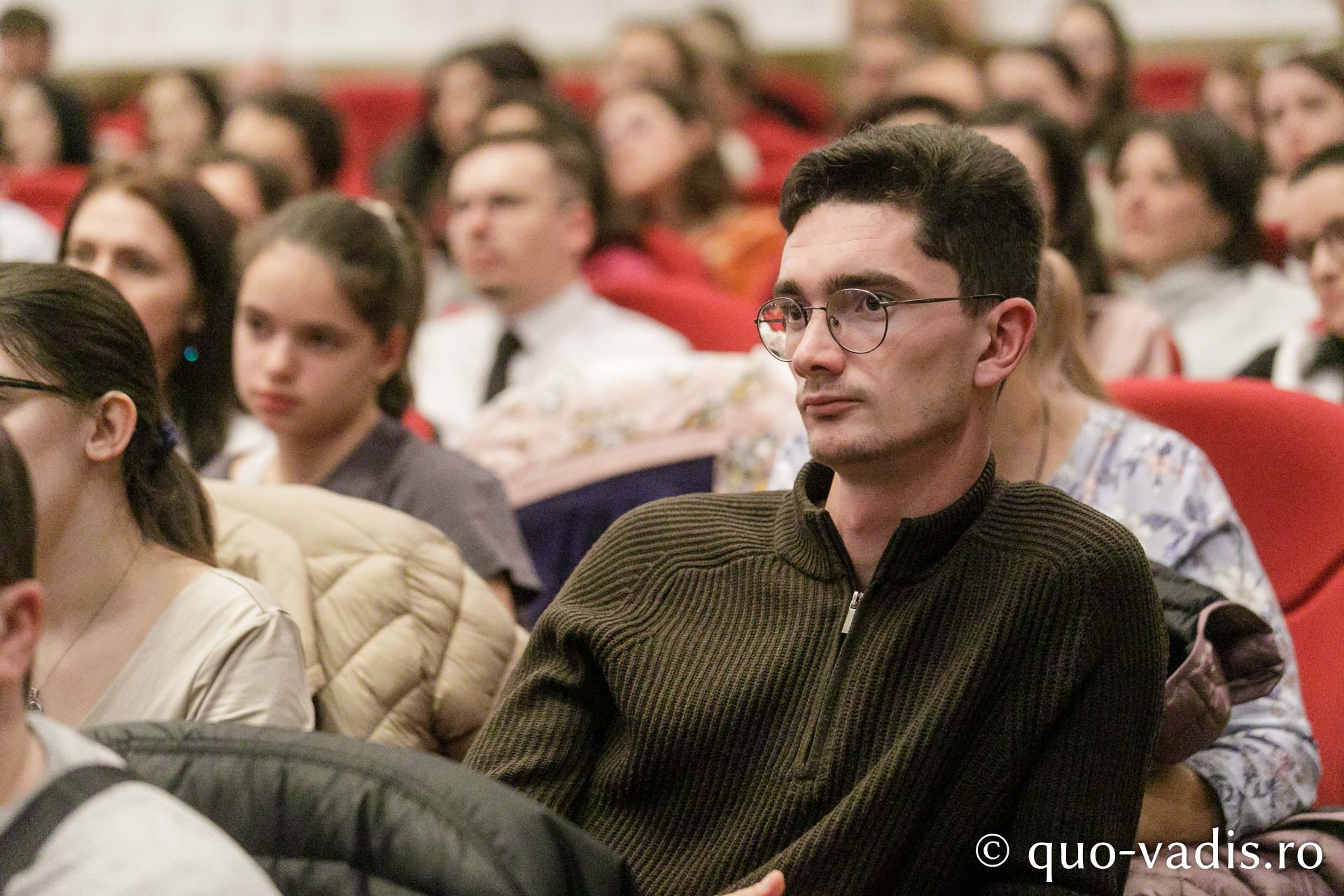 Proiecția filmului „Alexandra” / Foto: pr. Silviu Cluci