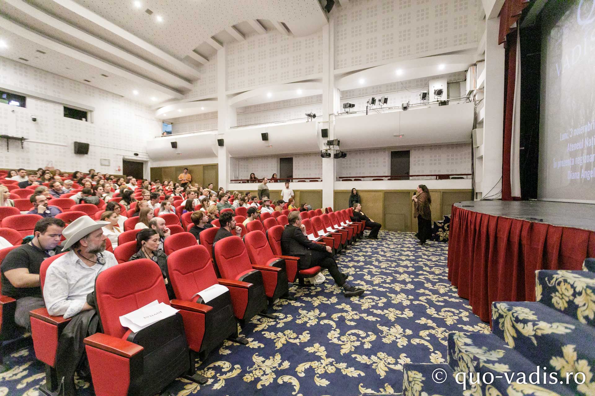 Proiecția filmului „Alexandra” / Foto: pr. Silviu Cluci