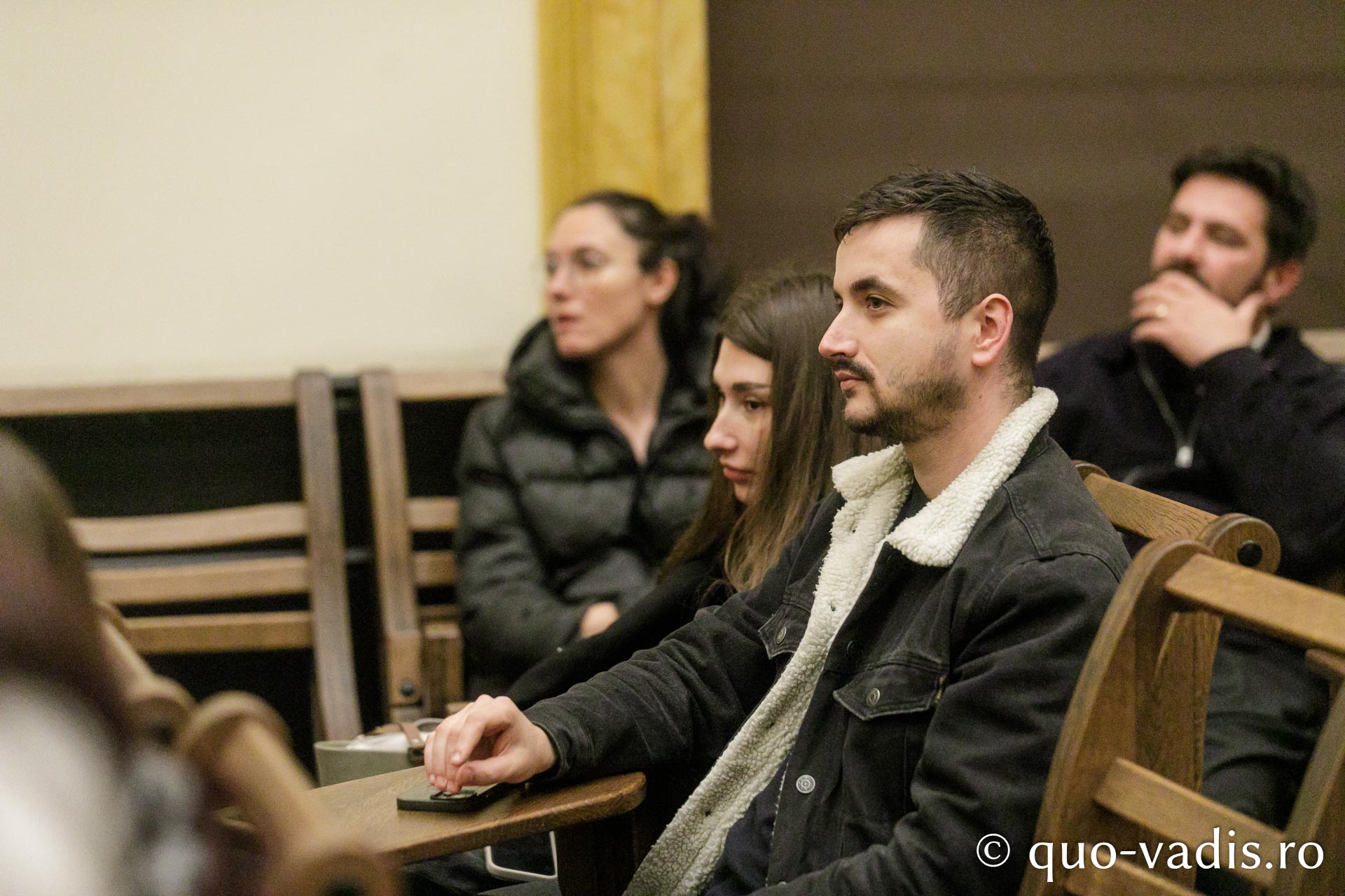 Proiecția filmului „Ter Chono. O poveste mongolă” / Foto: pr. Silviu Cluci