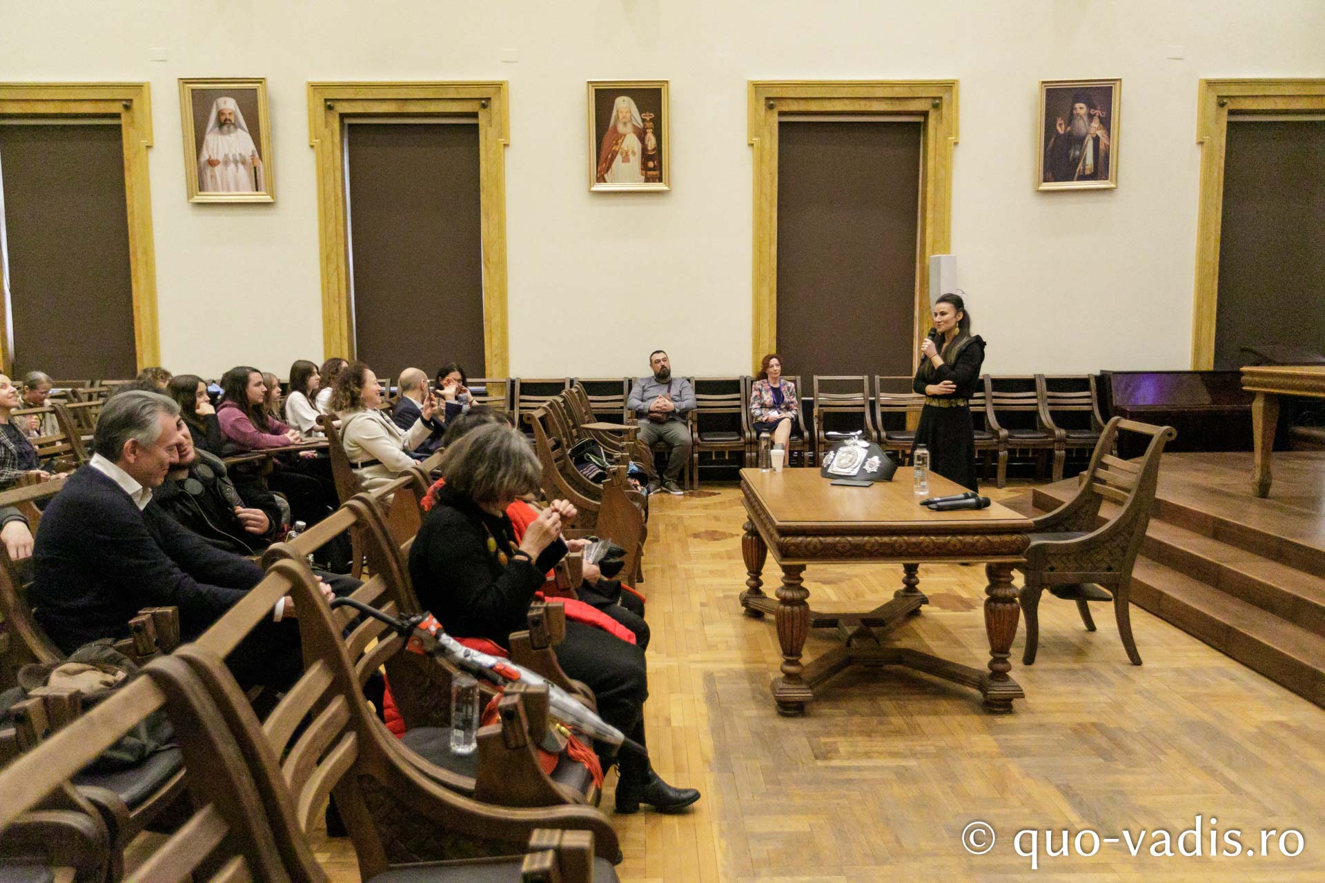 Proiecția filmului „Ter Chono. O poveste mongolă” / Foto: pr. Silviu Cluci