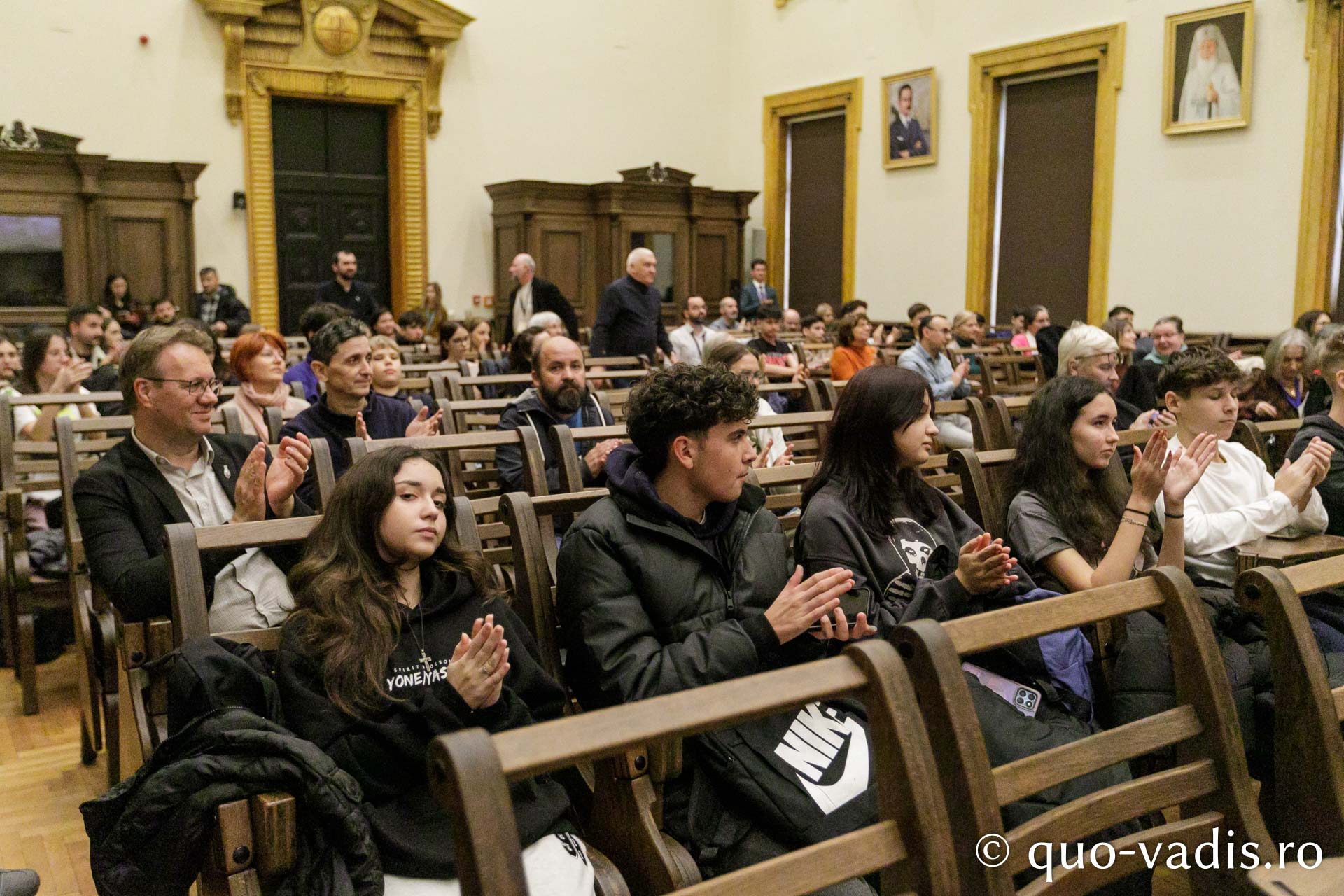 Proiecția filmului „Ter Chono. O poveste mongolă” / Foto: pr. Silviu Cluci