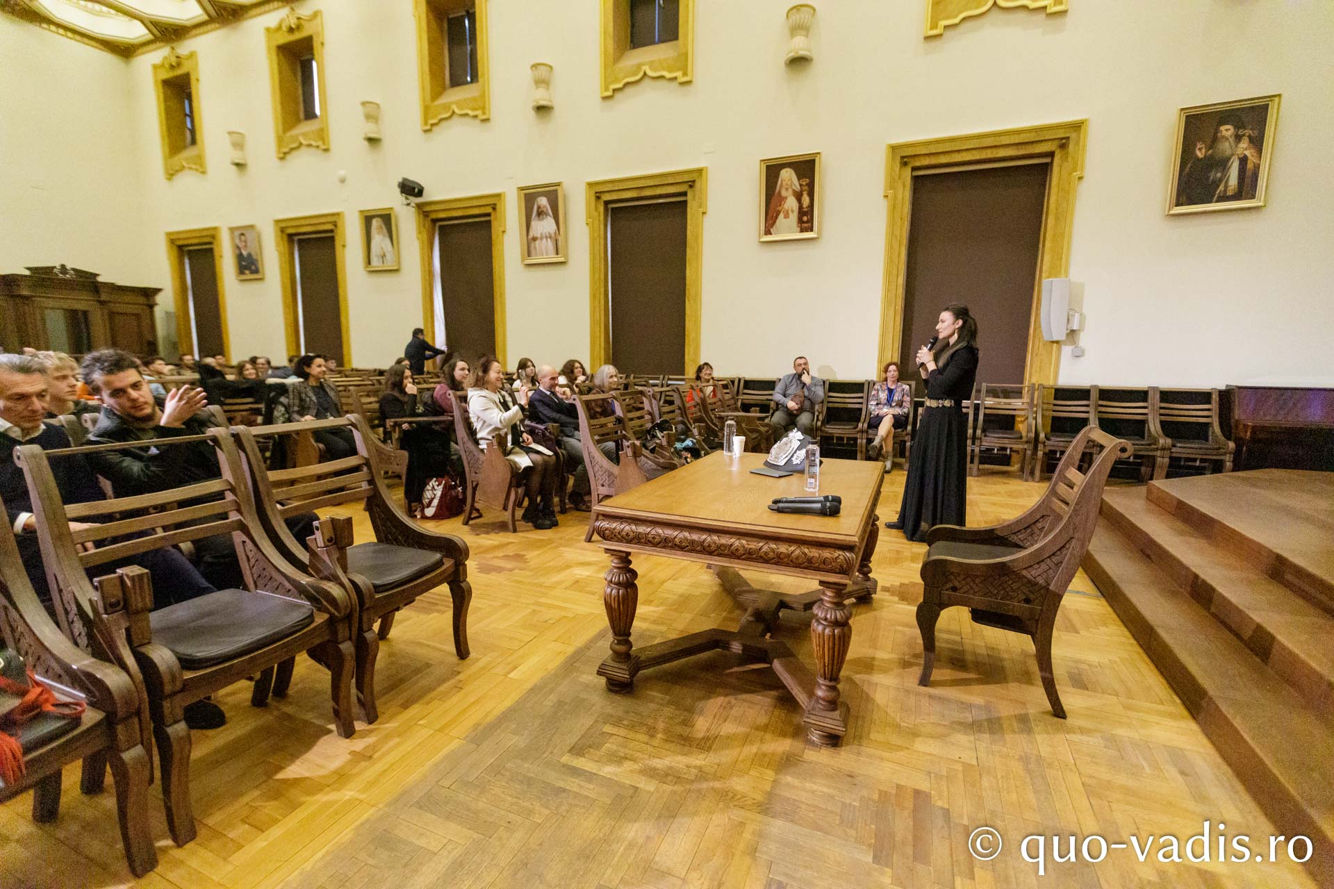 Proiecția filmului „Ter Chono. O poveste mongolă” / Foto: pr. Silviu Cluci