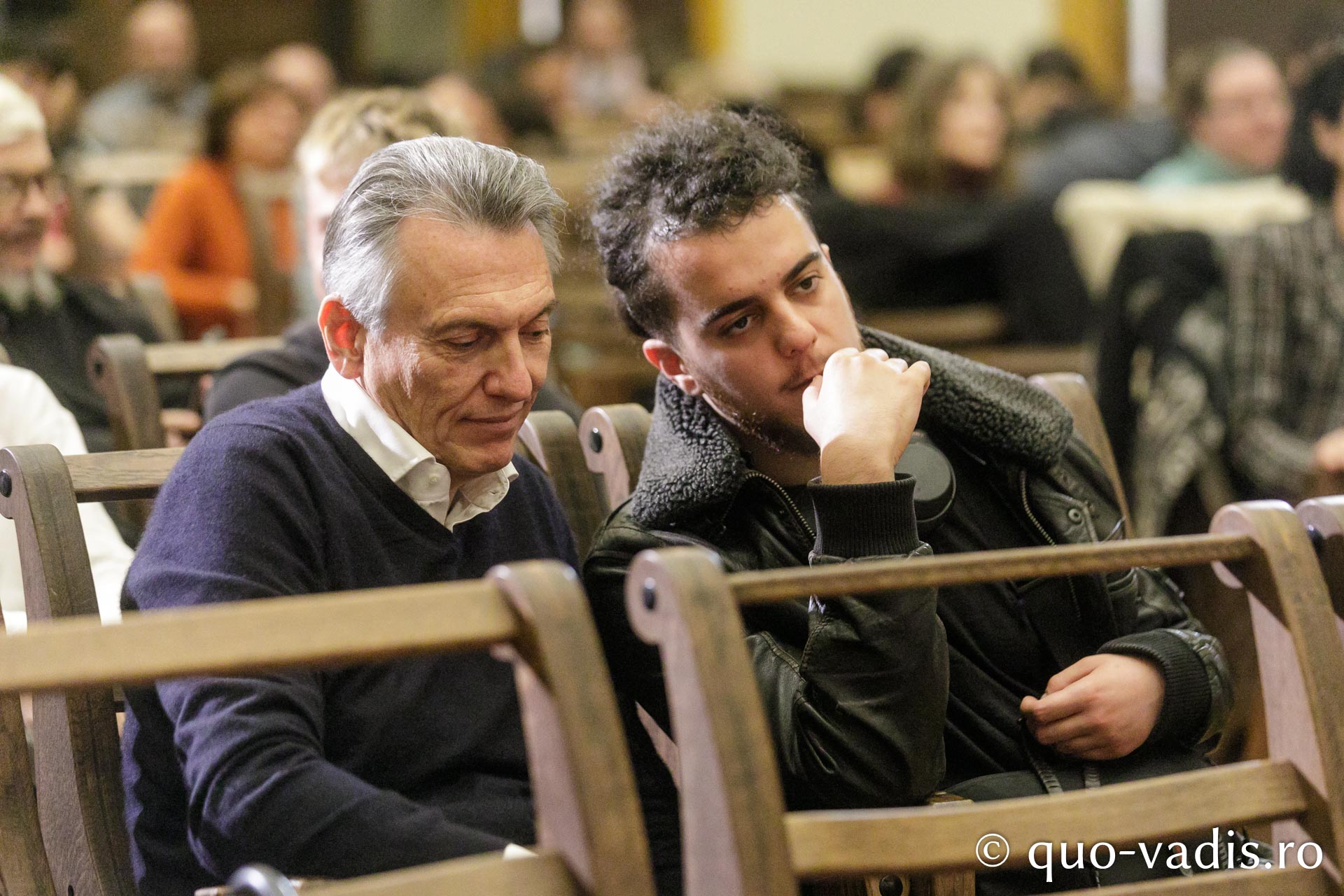 Proiecția filmului „Ter Chono. O poveste mongolă” / Foto: pr. Silviu Cluci