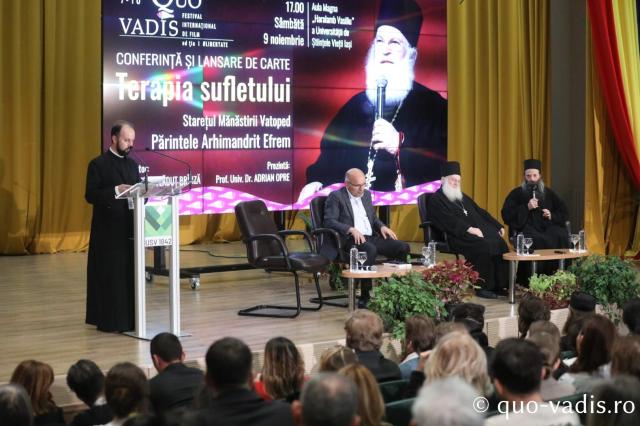 Conferința Terapia sufletului și lansare de carte Arhim. Efrem, Starețul Mănăstirii Vatoped din Athos