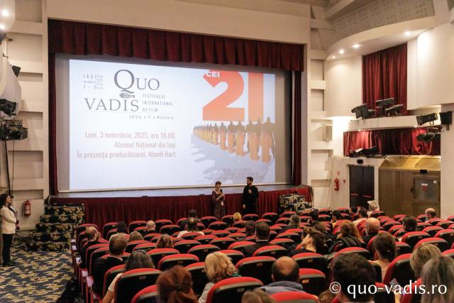 Proiecția filmului „Cei 21”. Producător: Mandi Hart / Foto: pr. Silviu Cluci