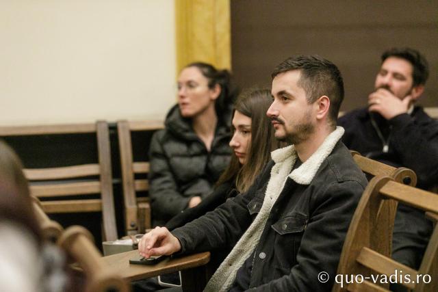 Proiecția filmului „Ter Chono. O poveste mongolă” / Foto: pr. Silviu Cluci