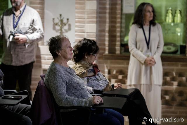 Proiecția filmelor În căutarea Cernăuțiului lui Ciprian și Părintele Iraclie Porumbescu / Foto: Oana Nechifor