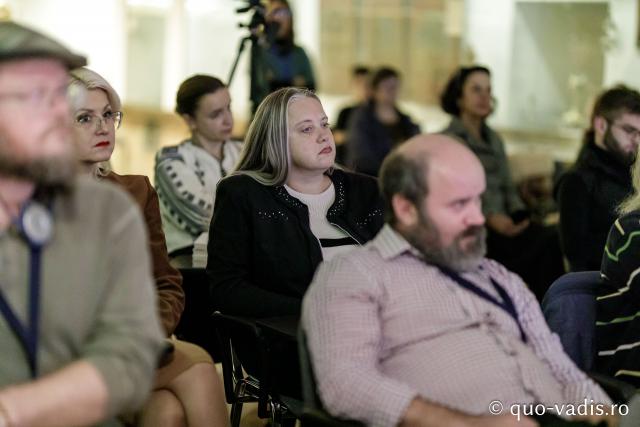 Proiecția filmelor În căutarea Cernăuțiului lui Ciprian și Părintele Iraclie Porumbescu / Foto: Oana Nechifor