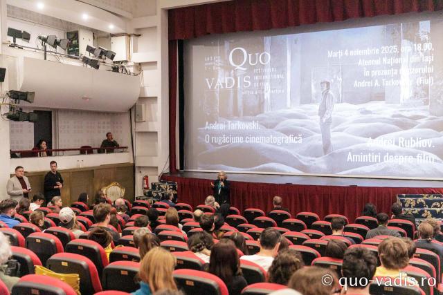 Proiecția filmelor „Andrei Tarkovski. O rugăciune cinematografică” și „Andrei Rubliov. Amintiri despre film” / pr. Silviu Cluci
