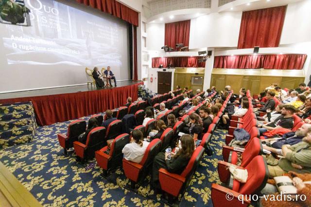 Proiecția filmelor „Andrei Tarkovski. O rugăciune cinematografică” și „Andrei Rubliov. Amintiri despre film” / pr. Silviu Cluci