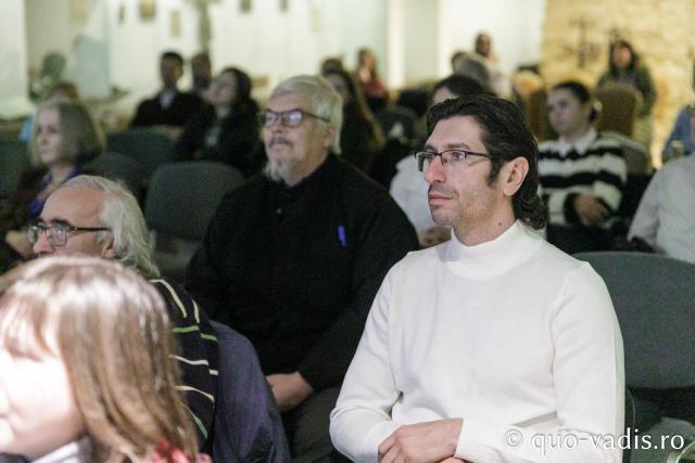 Proiecția filmului „Muntele Schimbării la Față. Sfântul Sava al Serbiei” / Foto: pr. Silviu Cluci
