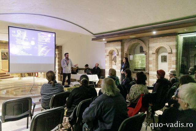 Proiecția filmului „Muntele Schimbării la Față. Sfântul Sava al Serbiei” / Foto: pr. Silviu Cluci