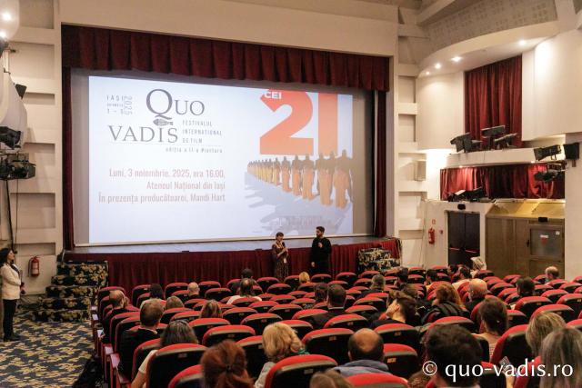 Proiecția filmului „Cei 21”. Producător: Mandi Hart / Foto: pr. Silviu Cluci