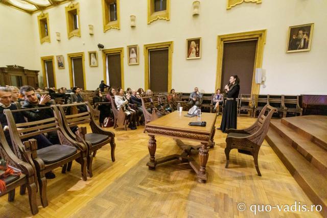 Proiecția filmului „Ter Chono. O poveste mongolă” / Foto: pr. Silviu Cluci