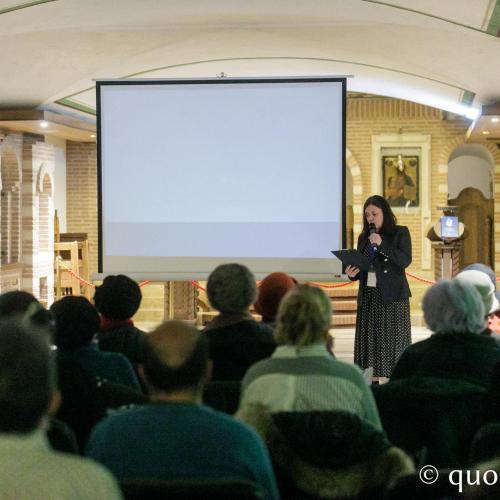 Proiecția filmului „Un înger în trup. Sfântul Ioan al Shanghaiului” / Foto: pr. Silviu Cluci